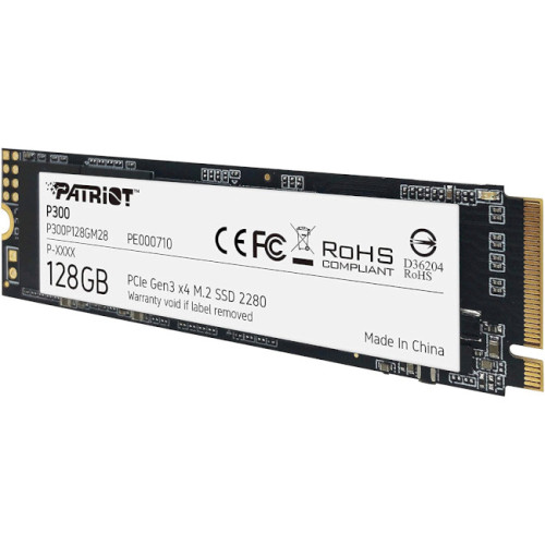 Накопичувач SSD NVMe M.2 128GB Patriot P300 (P300P128GM28) - зображення 3