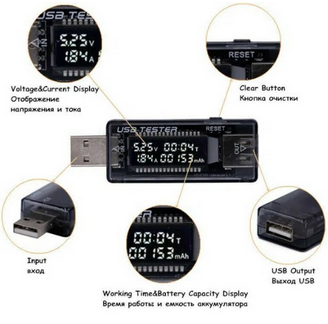 Адаптер Dynamode USB tester 3-20V\/0-3A (KWS-V21) - зображення 4