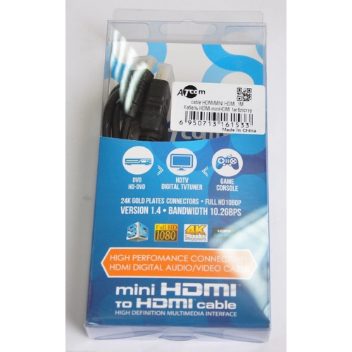 Кабель HDMI to mini HDMI, 1.0m, Atcom (6153) - зображення 2