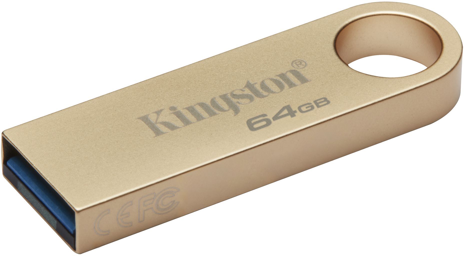 Флеш пам'ять USB 64 Gb Kingston SE9 G3 Gold - зображення 1