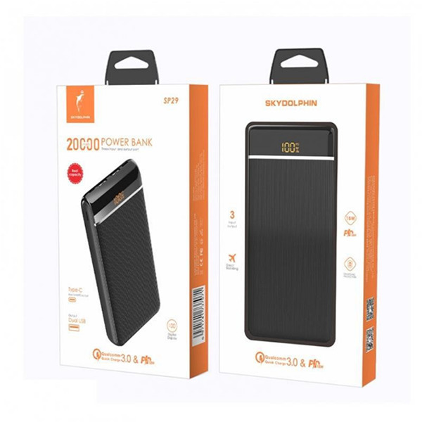 Батарея POWER BANK SkyDolphin SP29 (PB-000091) 20000mAh QC 3.0 \/ PD - зображення 3