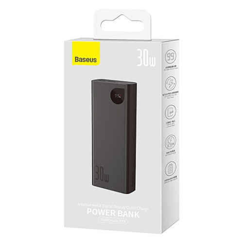 Батарея POWER BANK Baseus Adaman Metal 20000mAh 30W - зображення 6