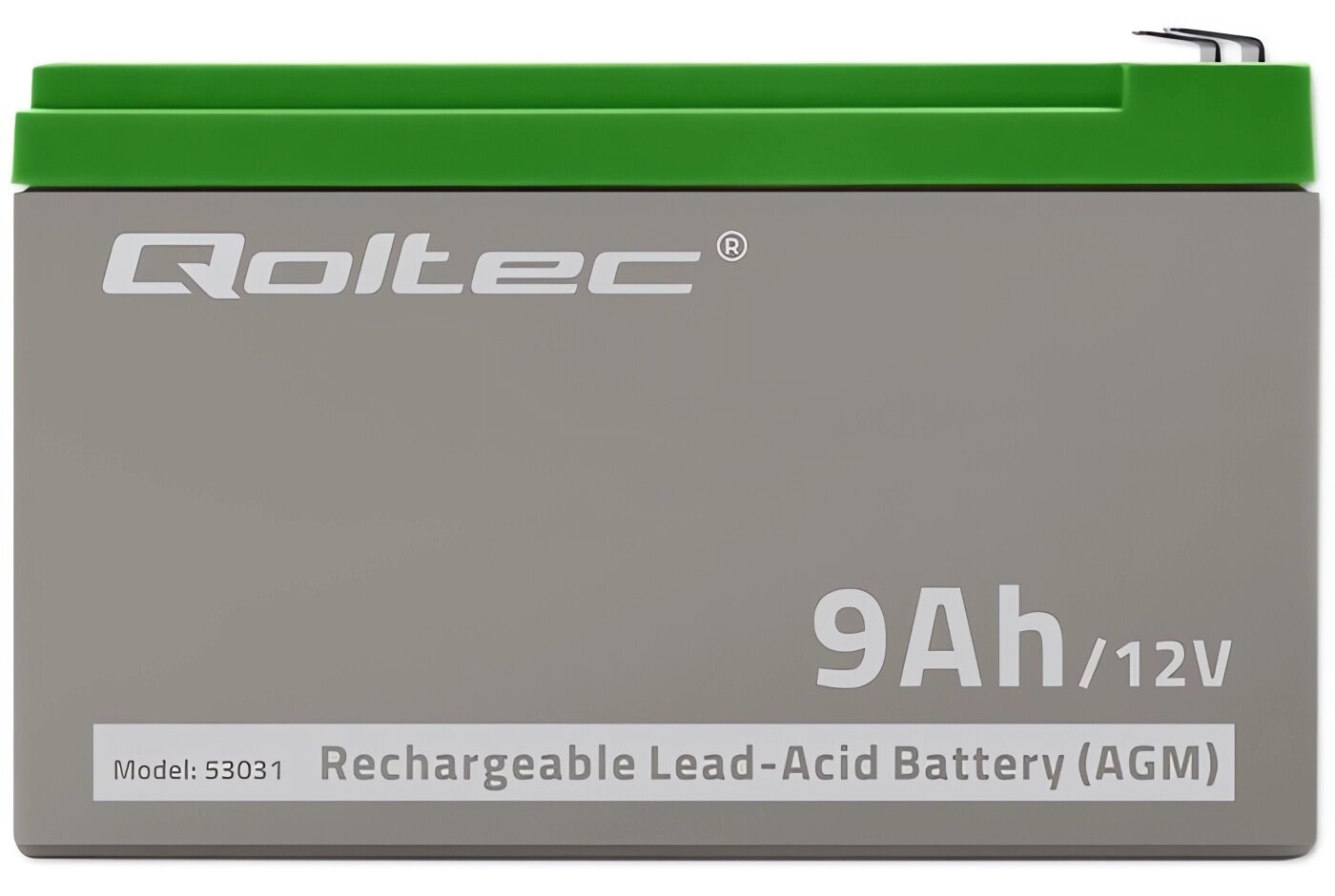 Акумуляторна батарея Qoltec AGM 12V 9Ah (53031) - зображення 2