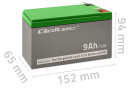 Акумуляторна батарея Qoltec AGM 12V 9Ah (53031) - зображення 5