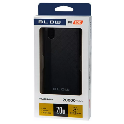 Батарея POWER BANK Blow PB20D 20000mAh QC 3.0 18W - зображення 3