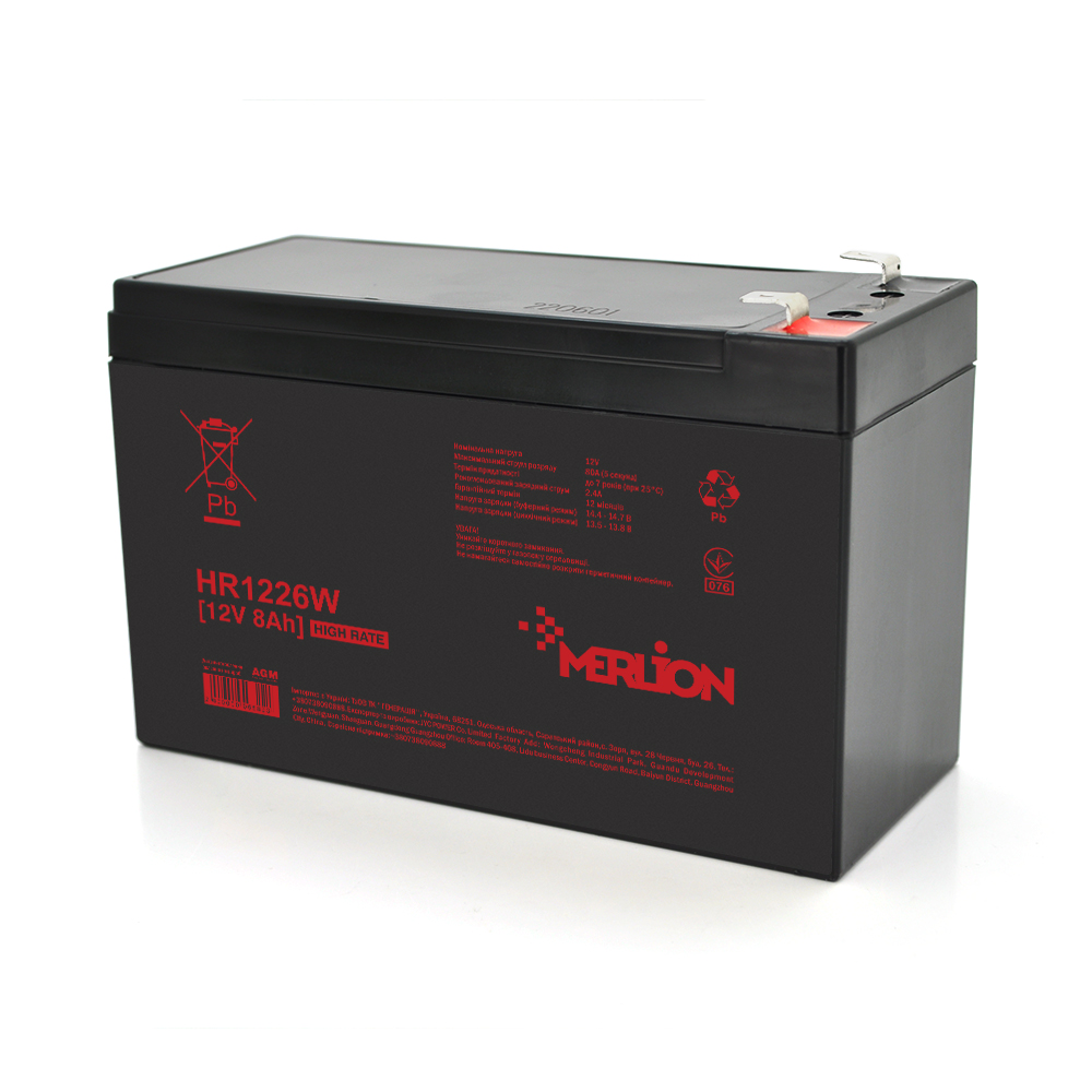 Акумуляторна батарея Merlion AGM HR1226W 12V  8Ah - зображення 1