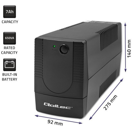 ББЖ Qoltec Monolith Line Interactive UPS (53772) - зображення 2