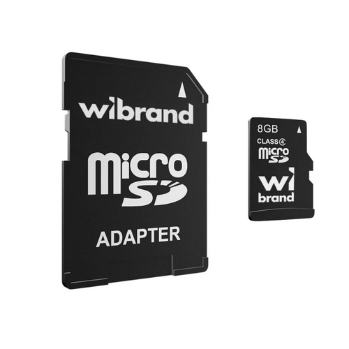 MicroSD 8 Gb Wibrand class 4 - зображення 1