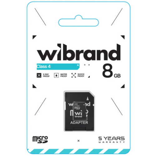 MicroSD 8 Gb Wibrand class 4 - зображення 2