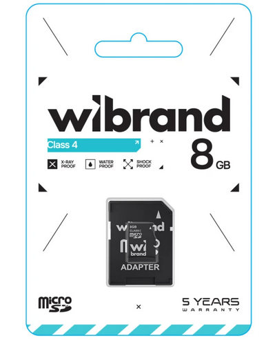 MicroSD 8 Gb Wibrand class 4 - зображення 2