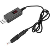 Конвертор USB DC 5V to 9V-12V, роз'єм 5.5 мм + адаптер 3.5 мм, Dynamode