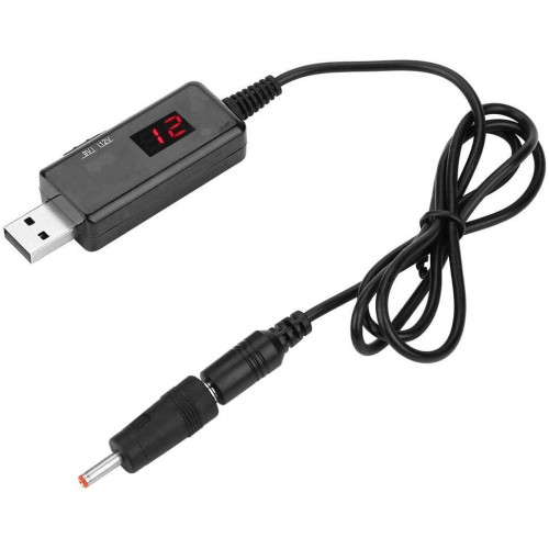 Конвертор USB DC 5V to 9V-12V, роз'єм 5.5 мм + адаптер 3.5 мм, Dynamode - зображення 1