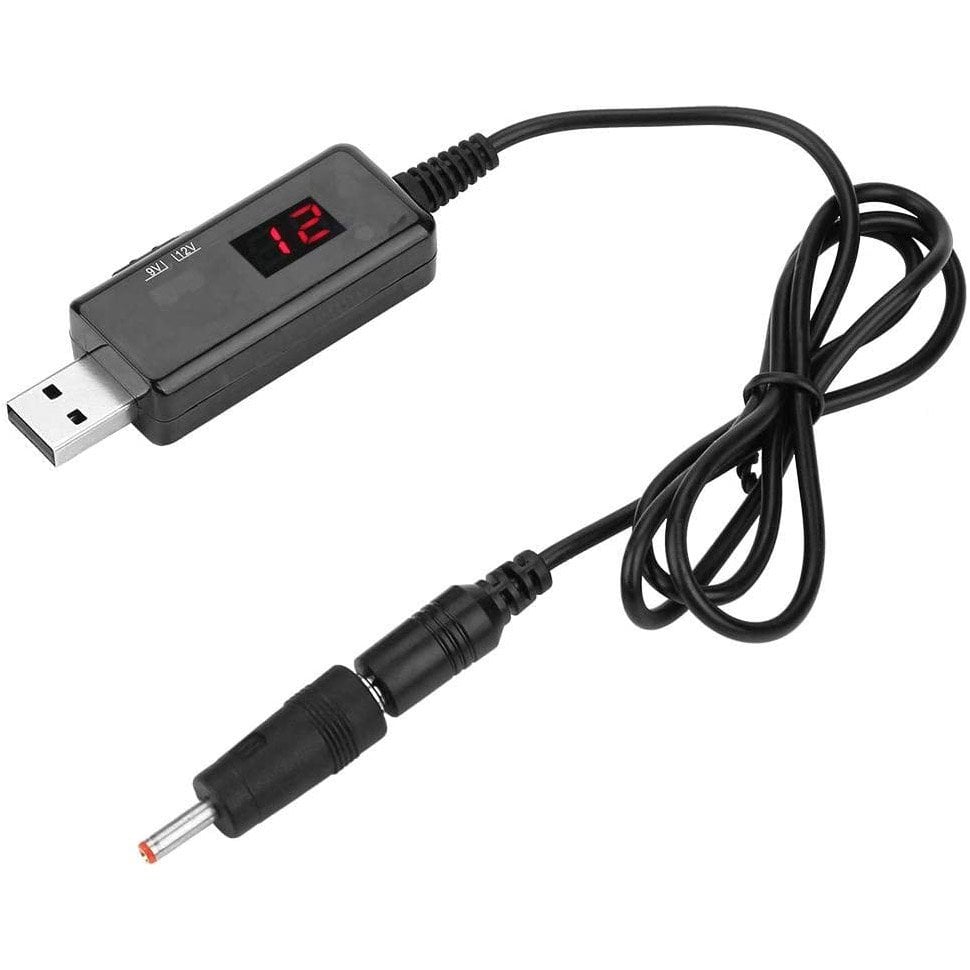 Конвертор USB DC 5V to 9V-12V, роз'єм 5.5 мм + адаптер 3.5 мм, Dynamode - зображення 1