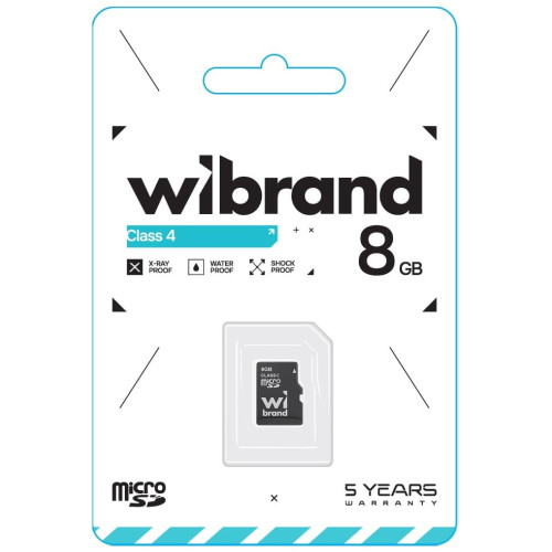 MicroSD 8 Gb Wibrand class 4 - зображення 2