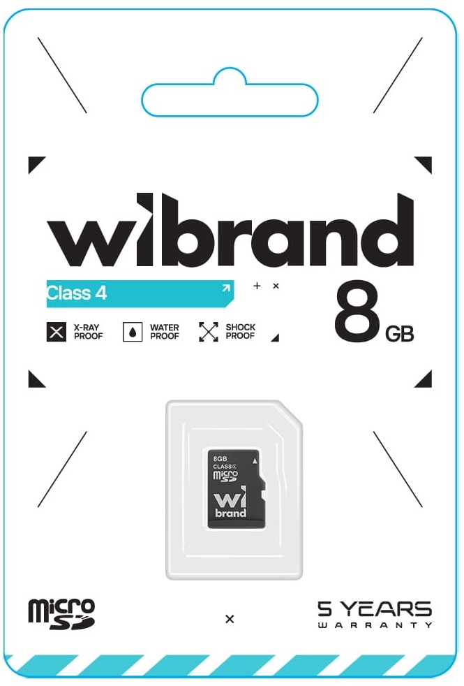 MicroSD 8 Gb Wibrand class 4 - зображення 2