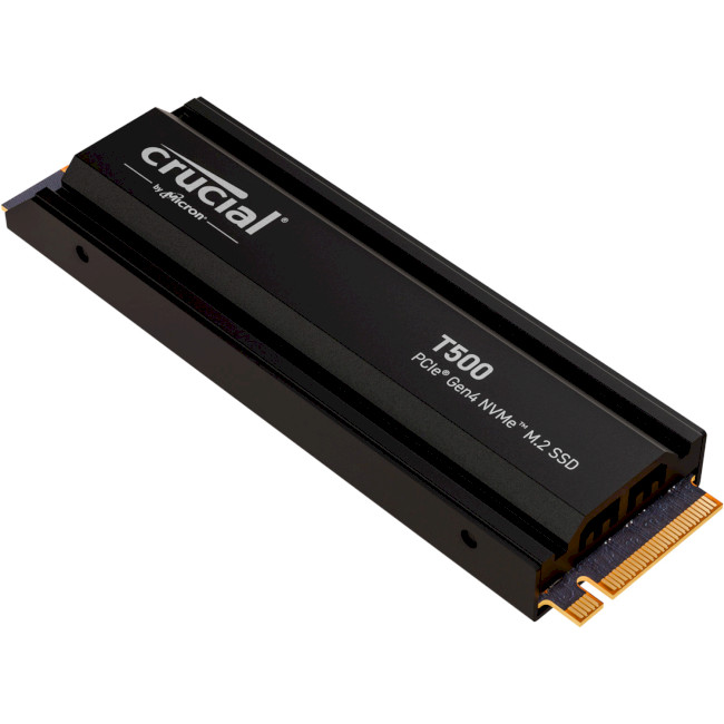 Накопичувач SSD NVMe M.2 1000GB Crucial T500 with heatsink (CT1000T500SSD5) - зображення 3