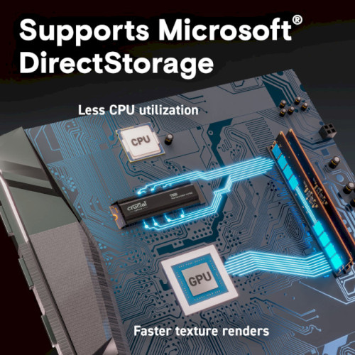 Накопичувач SSD NVMe M.2 1000GB Crucial T500 with heatsink (CT1000T500SSD5) - зображення 7