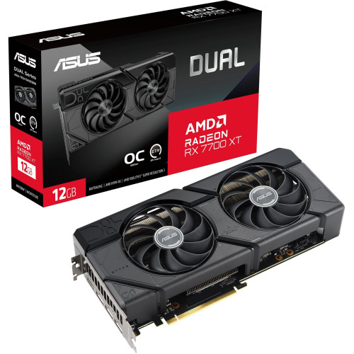 Відеокарта ATI Radeon RX 7700 XT 12 Gb GDDR6 Asus (DUAL-RX7700XT-O12G) - зображення 1