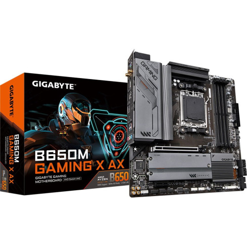 Мат. плата AM5 Gigabyte B650M GAMING X AX - зображення 1