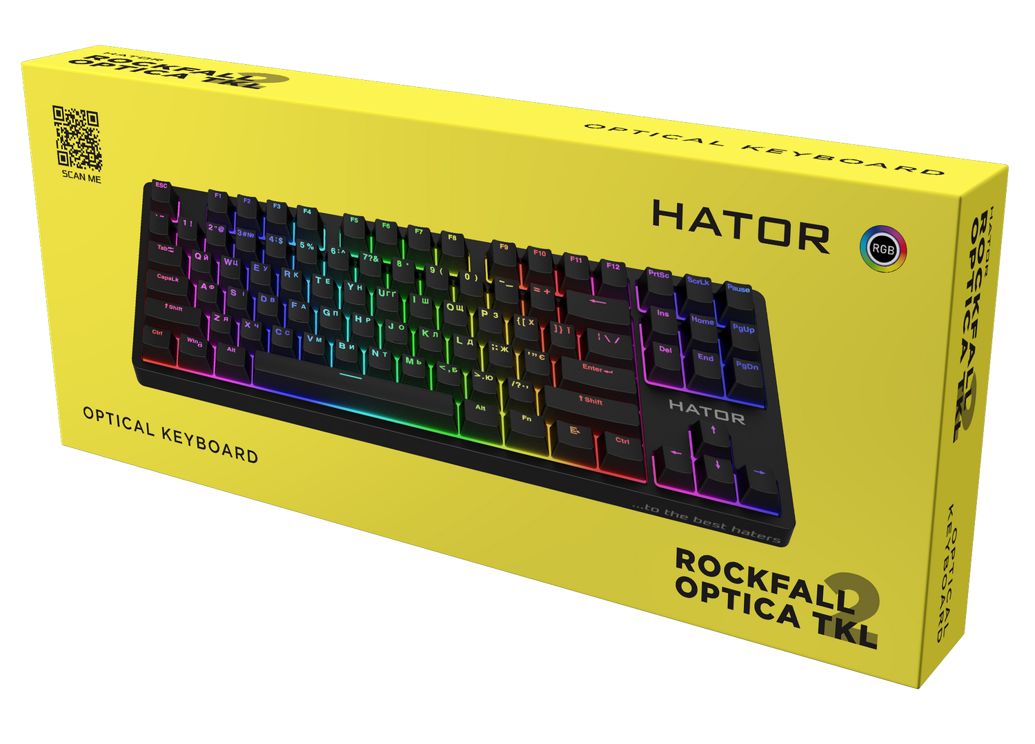 Клавіатура Hator Rockfall 2 TKL Optica Black (HTK-730) - зображення 7