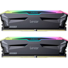 Пам'ять DDR5 RAM_32Gb (2x16Gb) 6400Mhz Lexar Ares RGB Black (LD5EU016G-R6400GDLA)