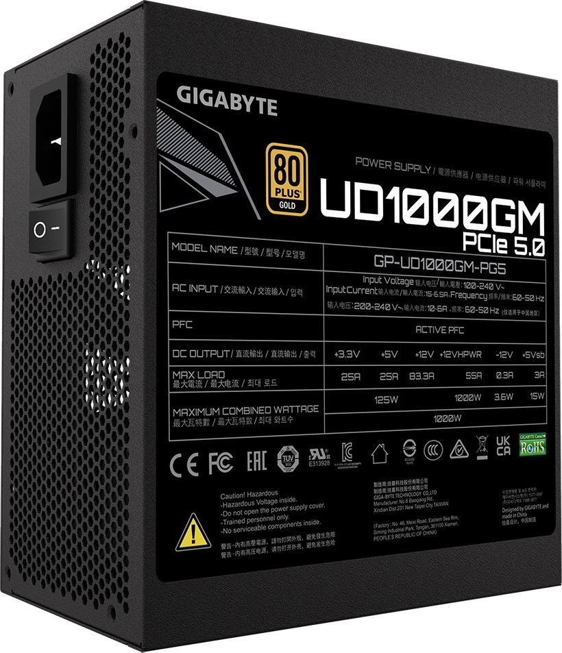 БЖ Gigabyte UD1000GM PG5 1000Вт - зображення 3