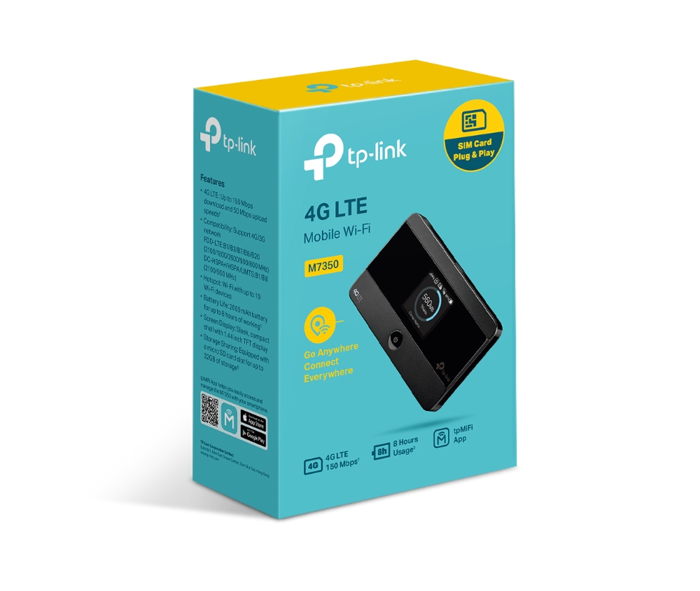 Модем 4G WiFi роутер TP-Link M7350 - зображення 4