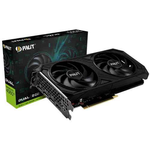 Відеокарта GeForce RTX 4060 Ti 8 GDDR6 PALIT Dual (NE6406T019P1-1060D) - зображення 1