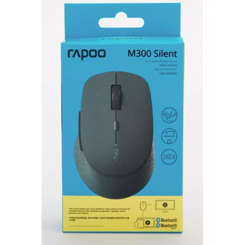 Мишка Rapoo M300 Silent Wireless Multi-mode Gray - зображення 6