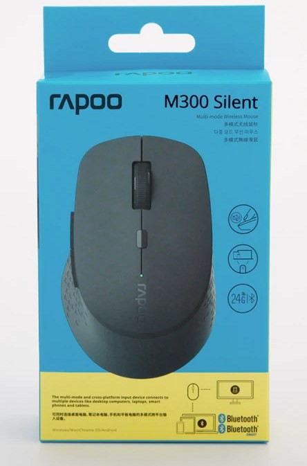 Мишка Rapoo M300 Silent Wireless Multi-mode Gray - зображення 6