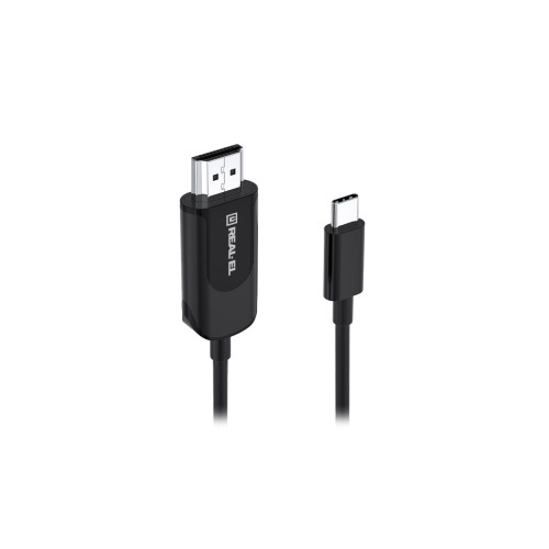 Кабель USB Type C to HDMI, REAL-EL CHD-180, 4K 60Hz, 1.8 м - зображення 2