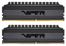 Пам'ять DDR4 RAM_16Gb (2x8Gb) 3000Mhz Patriot Viper 4 Blackout (PVB416G300C6K) - зображення 1