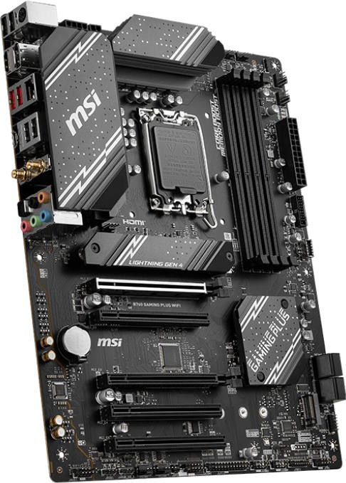 Мат. плата 1700 MSI B760 GAMING PLUS WiFi - зображення 4