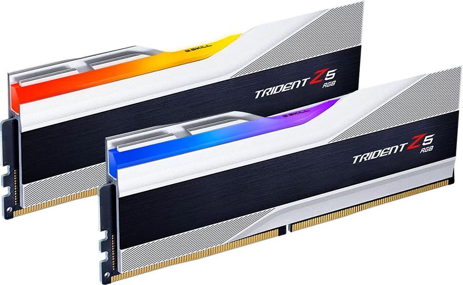 Пам'ять DDR5 RAM_64Gb (2x32Gb) 6400Mhz G.Skill Trident Z5 RGB Silver (F5-6400J3239G32GX2-TZ5RS) - зображення 3