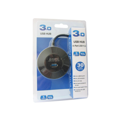 Концентратор USB 3.0 Maiwo KH304-A, 4 порти - зображення 5