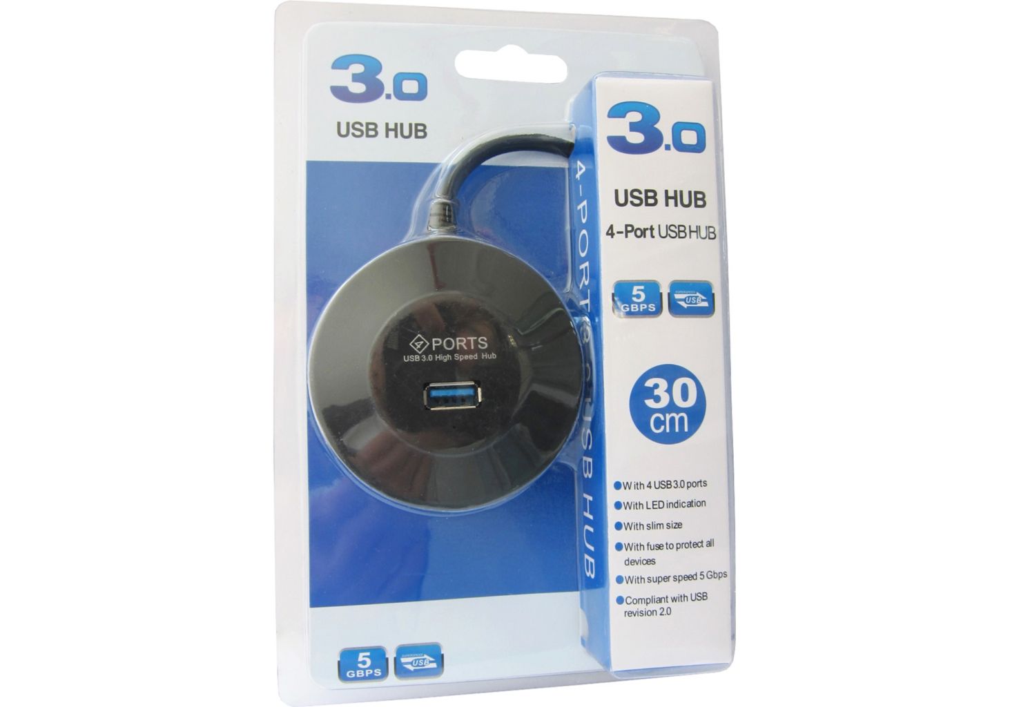 Концентратор USB 3.0 Maiwo KH304-A, 4 порти - зображення 5