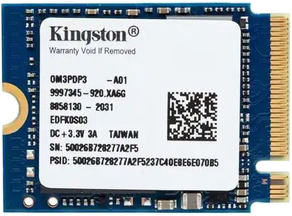 Накопичувач SSD NVMe M.2 512GB Kingston Design-In (OM3PDP3512B-A01) - зображення 1