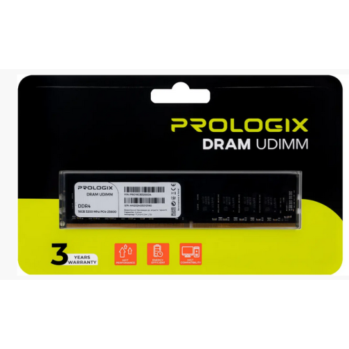 Пам'ять DDR4 RAM_16Gb (1x16Gb) 3200Mhz Prologix (PRO16GB3200D4) - зображення 4