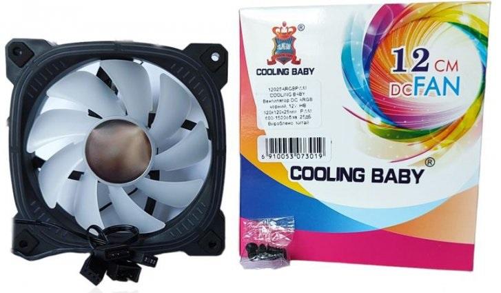 Вентилятор для корпусів 120 мм Cooling Baby 12025ARGBPWM - зображення 7