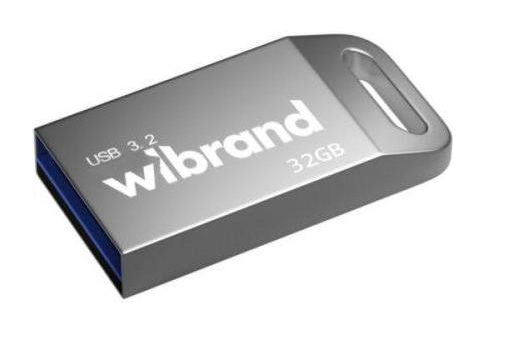 Флеш пам'ять USB 32 Gb Wibrand Ant Silver USB 3.2 Gen 1 - зображення 1