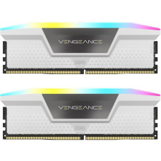 Пам'ять DDR5 RAM_32Gb (2x16Gb) 5200Mhz Corsair Vengeance RGB White (CMH32GX5M2B5200C40W) - зображення 1