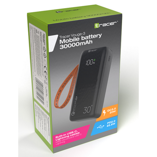 Батарея POWER BANK Tracer VOUGE-3 30000mAh 20W - зображення 4