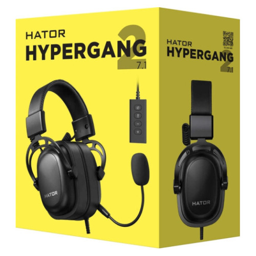 Гарнітура Hator Hypergang 2 USB 7.1 Black (HTA-940) - зображення 8