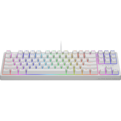 Клавіатура Hator Rockfall 2 Mecha TKL Orange USB White (HTK-521) - зображення 2