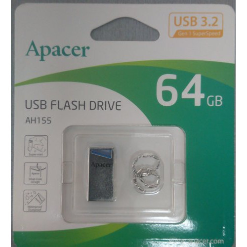 Флеш пам'ять USB 64 Gb Apacer AH155 USB3.0, метал - зображення 3