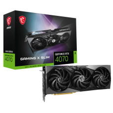 Відеокарта GeForce RTX 4070 12 GDDR6X MSI GAMING X SLIM (RTX 4070 12G GAMING X SLIM) - зображення 1