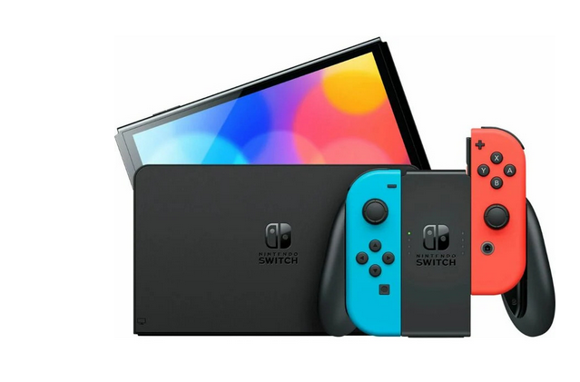 Ігрова консоль Nintendo Switch OLED with Neon Blue and Neon Red Joy-Con - зображення 3