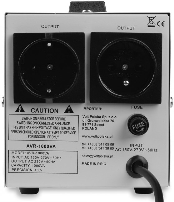 Стабілізатор напруги VOLT AVR 1000 - зображення 4