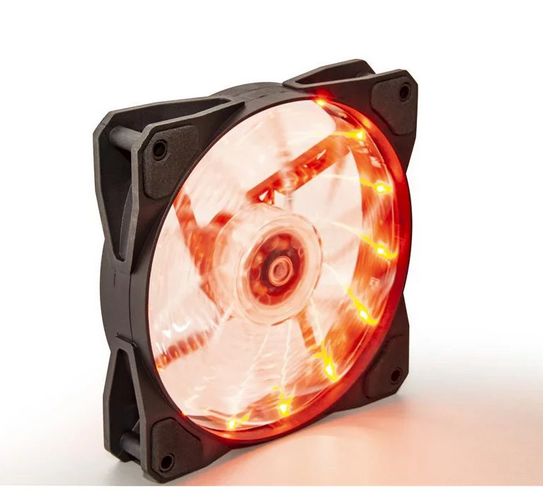 Вентилятор для корпусів 120 мм Frime Iris LED Fan 15LED Orange (FLF-HB120O15) - зображення 1