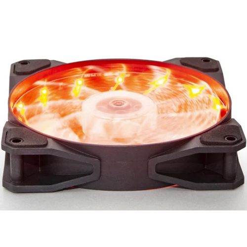 Вентилятор для корпусів 120 мм Frime Iris LED Fan 15LED Orange (FLF-HB120O15) - зображення 2